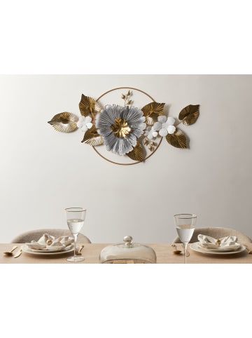 Beliani Wandobjekt TERBIUM in Gold/Silber - (W) 117 x (H) 56 x (L) 10 cm