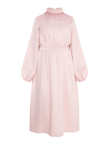 Usha Midikleid in Rosa Champagner