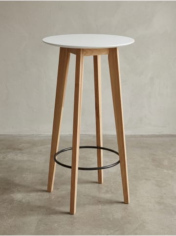 KADIMA DESIGN Stehtisch | Weiß, 60x110x60cm, Skandinavisch, Bar