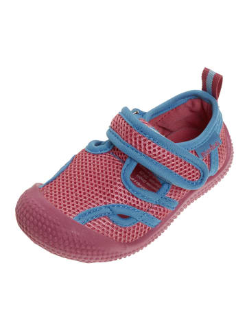 Playshoes Aqua-Sandale in Pink/Türkis