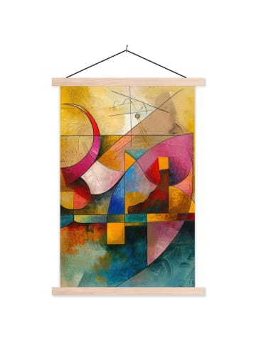 MuchoWow Poster mit Leiste Geometrie (BxH)