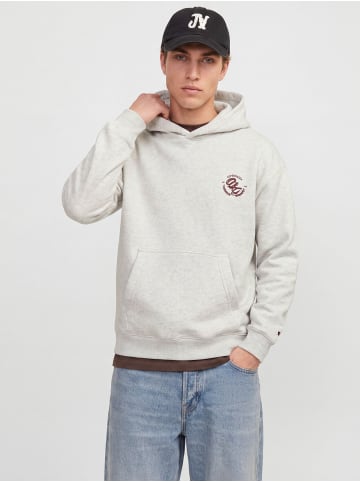 Jack & Jones Kapuzenpullover in White Melange
