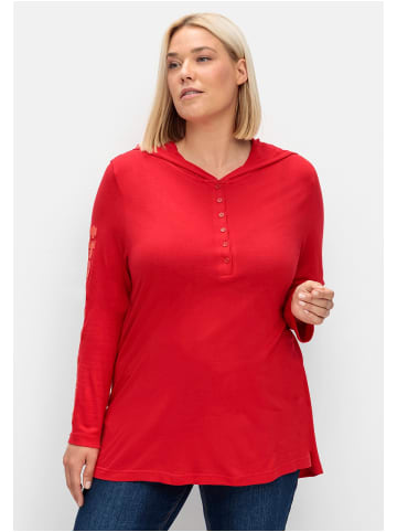 sheego Langarmshirt in mohnrot