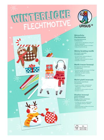 URSUS Winterlichte Flechtmotive, 12 Motive, A4 - ab 3 Jahren