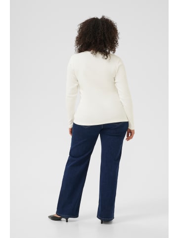 KAFFE curve T-shirt KCbritt Tight fit in Chalk