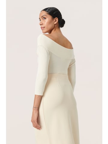Soaked in Luxury Strickpullover SLIndianna Slim fit in Pearled Ivory