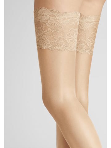 Hudson Halterlose Feinstrümpfe Glamour 20 Silikonstreifen in Skin