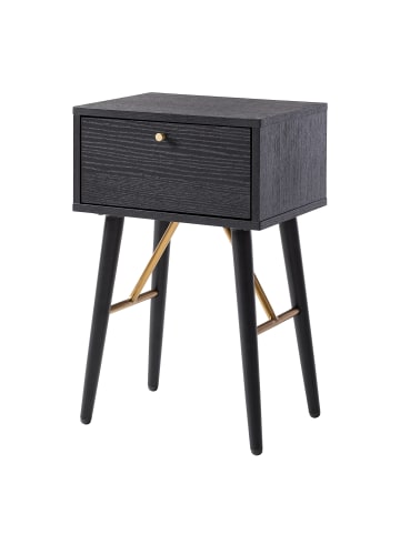 home24 Nachttisch Moyo in Schwarz