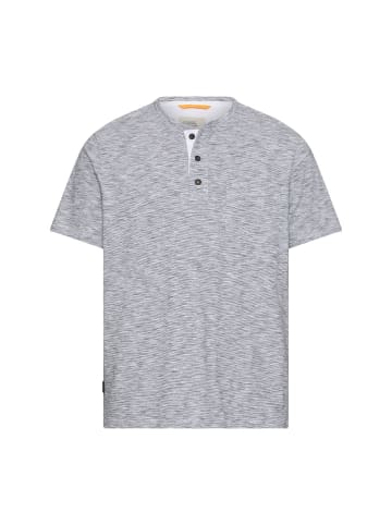 Camel Active T-Shirt mit Knopfleiste in Weiß