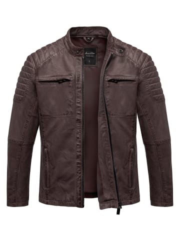 Amaci&Sons Lederjacke RALSTON in Braun