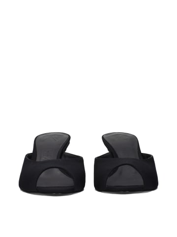 The Attico Schwarz Stoff Flach Sandalen