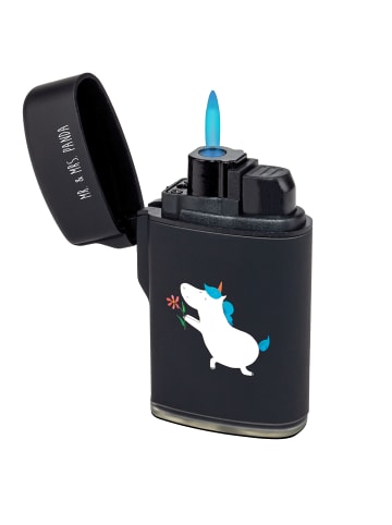 Mr. & Mrs. Panda anzünder Einhorn Blume ohne Spruch in Schwarz