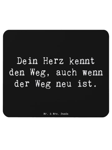 Mr. & Mrs. Panda Mousepad Spruch Trennung von den Eltern mit Spruch in Schwarz