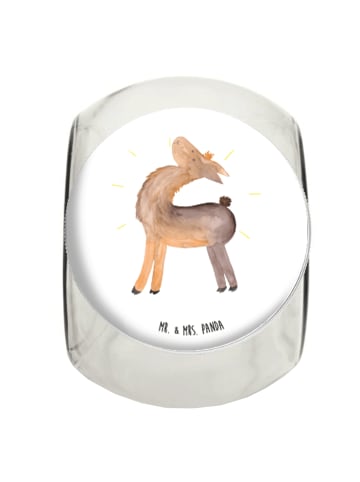 Mr. & Mrs. Panda Bonbonglas Lama Stolz ohne Spruch in Weiß
