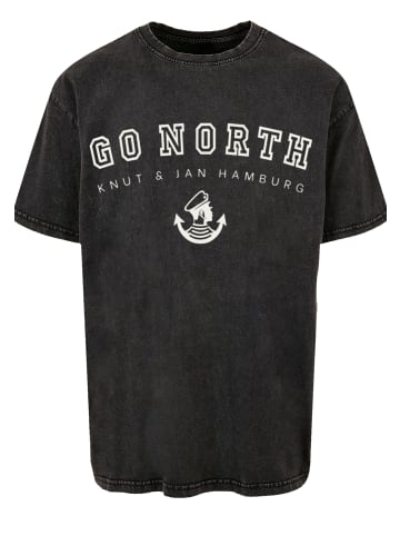 F4NT4STIC Oversize Tee Go North Knut & Jan Hamburg in schwarz