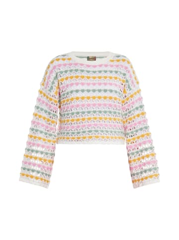 myMo Women Sweater in Gelb Mehrfarbig