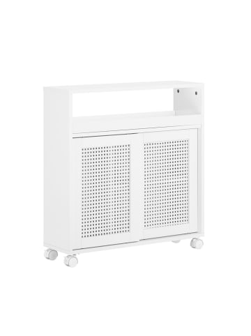 SoBuy Toiletten-Schrank in Reinweiß - (W) 31 x (H) 70 x (L) 65 cm