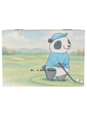 Mr. & Mrs. Panda fotobox Panda Golfen Design ohne Spruch in Weiß