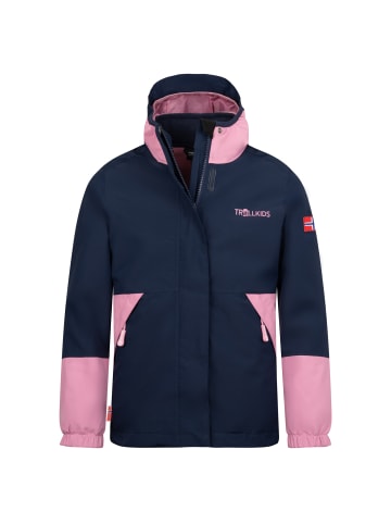 Trollkids 3 in 1 Jacke Kjerak in navy/mauve