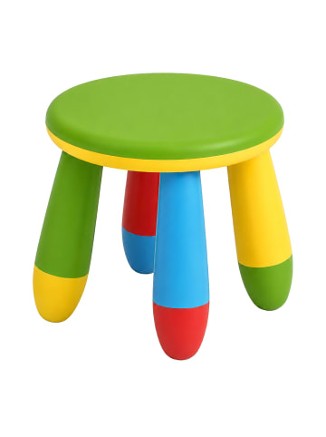 relaxdays Kinderhocker "Kunterbunt" - (H)26 x Ø28 cm