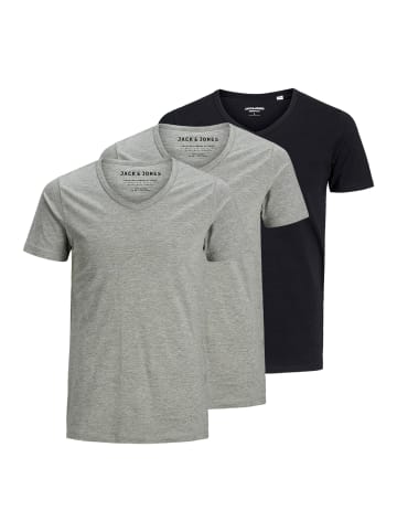 Jack & Jones T-Shirt Essentials in Hellgrau / schwarz