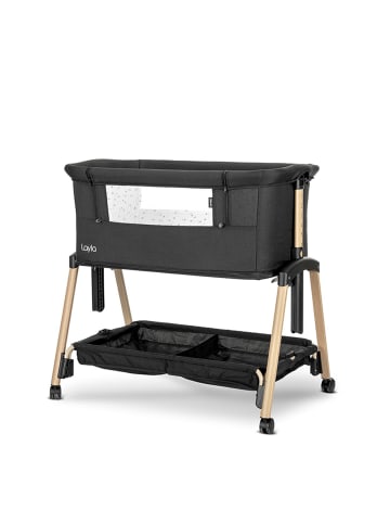 Lorelli Beistellbett Layla 2 in 1 in schwarz