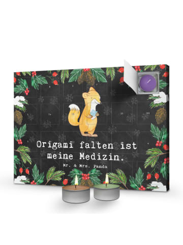 Mr. & Mrs. Panda Duftkerzen Adventskalender Fuchs Origami mit Sp... in Kreidetafel