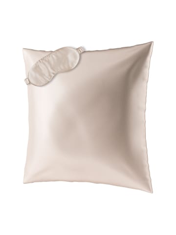Ailoria BEAUTY SLEEP SET (80X80) Seidenkissenbezug + Maske in beige