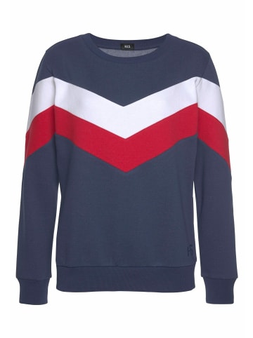 H.I.S Sweatshirt in marine-rot-weiß