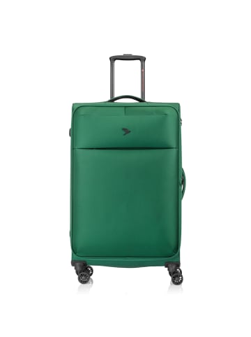 Pack Easy GoUp 4 Rollen Trolley L 76 cm mit Dehnfalte in grün