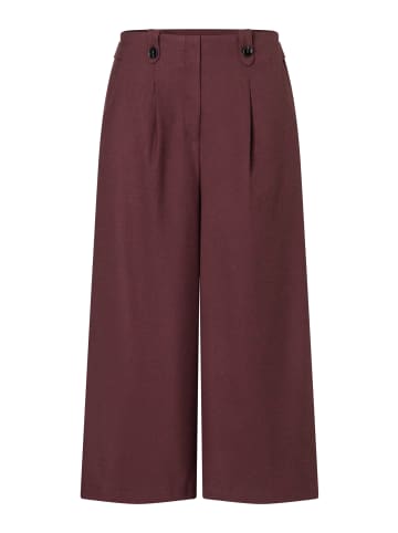 More & More weite Culotte, verkürzte Form in raisin brown