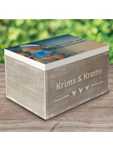 Mr. & Mrs. Panda Truhe Polizist Leidenschaft Design mit Spruch in Weiß