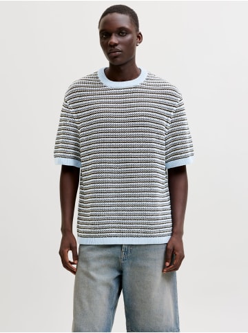Jack & Jones Gestricktes T-Shirt in Cashmere Blue