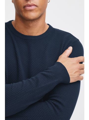 !SOLID Strickpullover SDKarl 21102378ME Strickpullover mit Perl-Strickmuster in Blau