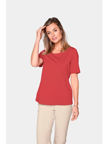 GOLDNER Shirt Gepflegtes Shirt in formstabiler Ware in rot