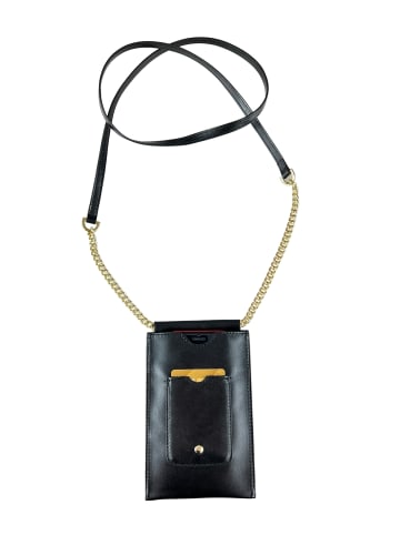 collezione alessandro Schultertasche " Handytasche " in schwarz