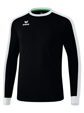 erima Unisex Erwachsene, Erwachsene Retro Star Trikot langarm in schwarz/weiss