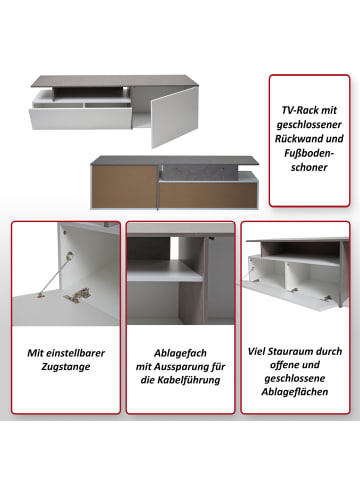 MCW TV-Rack L34 mit Staufach, Standard