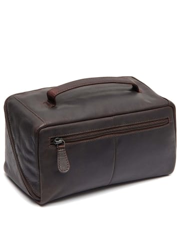 The Chesterfield Brand Elmia - Kulturbeutel 24 cm (schwarz) in braun
