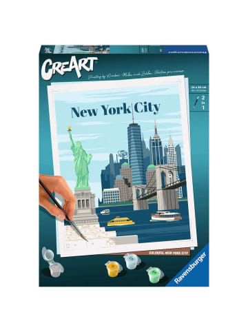 Ravensburger Malprodukte Farbenfrohes New York City CreArt Adults Trend 12-99 Jahre in bunt