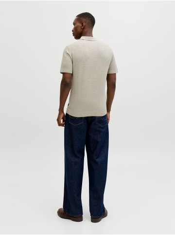 Jack & Jones Gestricktes Polo in Mermaid