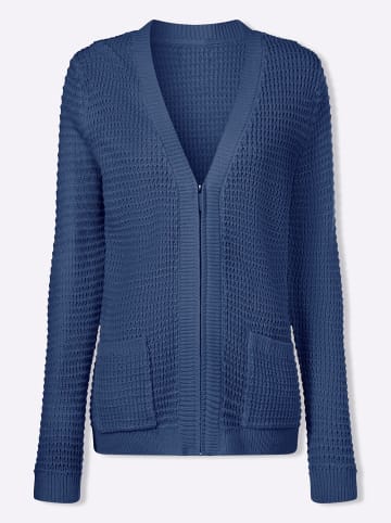 Sieh an! Cardigan in jeansblau