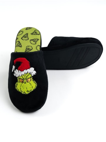The Grinch Hausschuhe Slipper Pantoffeln Puschen Schlappen in schwarz