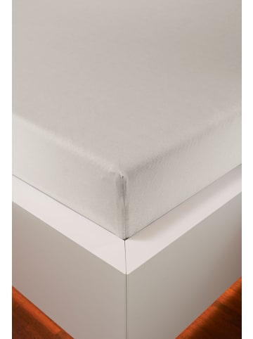 bellana jersey Spannbetttuch Edel-Jersey Elasthan in schnee