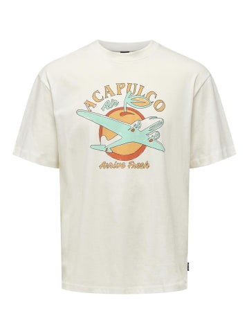 ONLY & SONS T-shirt in Cloud Dancer 1