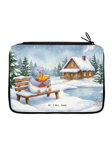 Mr. & Mrs. Panda Bleistiftetui Taube Winter Pommes Design ohne S... in Weiß