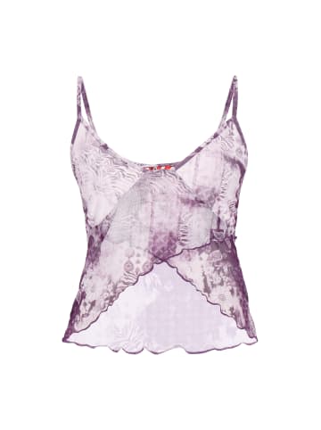 myMo ROCKS Women Top in dark purple multicolor