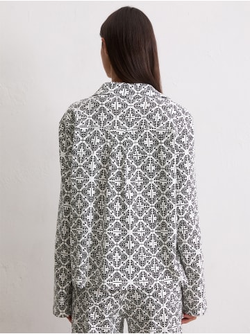 Marc O'Polo Pyjamaoberteil Mix N Match Cotton Jersey in white cotton print