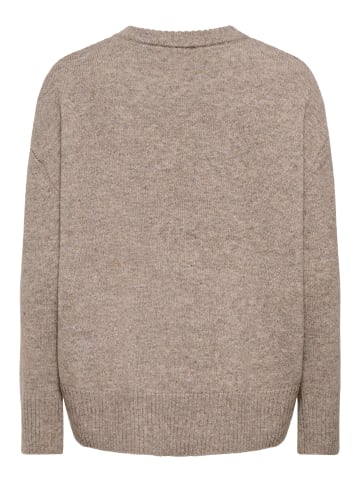 ONLY Strickpullover in Taupe Gray