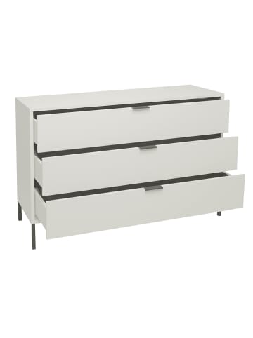 58 aufm Kessel KOMMODE Erna 119x45x82 Kreidegrau matt Lack